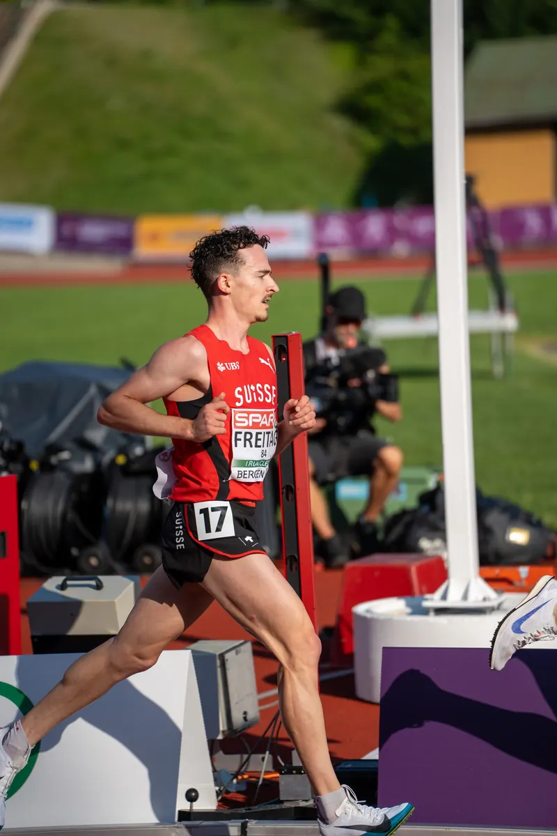 Nino Freitag an der U23-EM in Bergen
